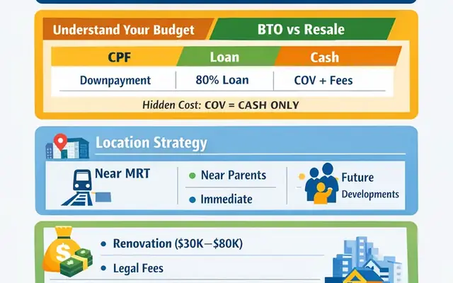 First HDB Flat: 5 Things to Know Singapore property guide cover
