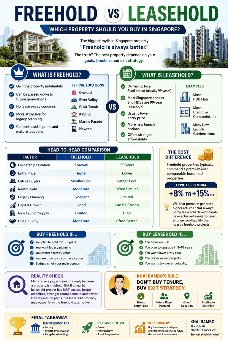 Freehold vs Leasehold Singapore Singapore property guide cover