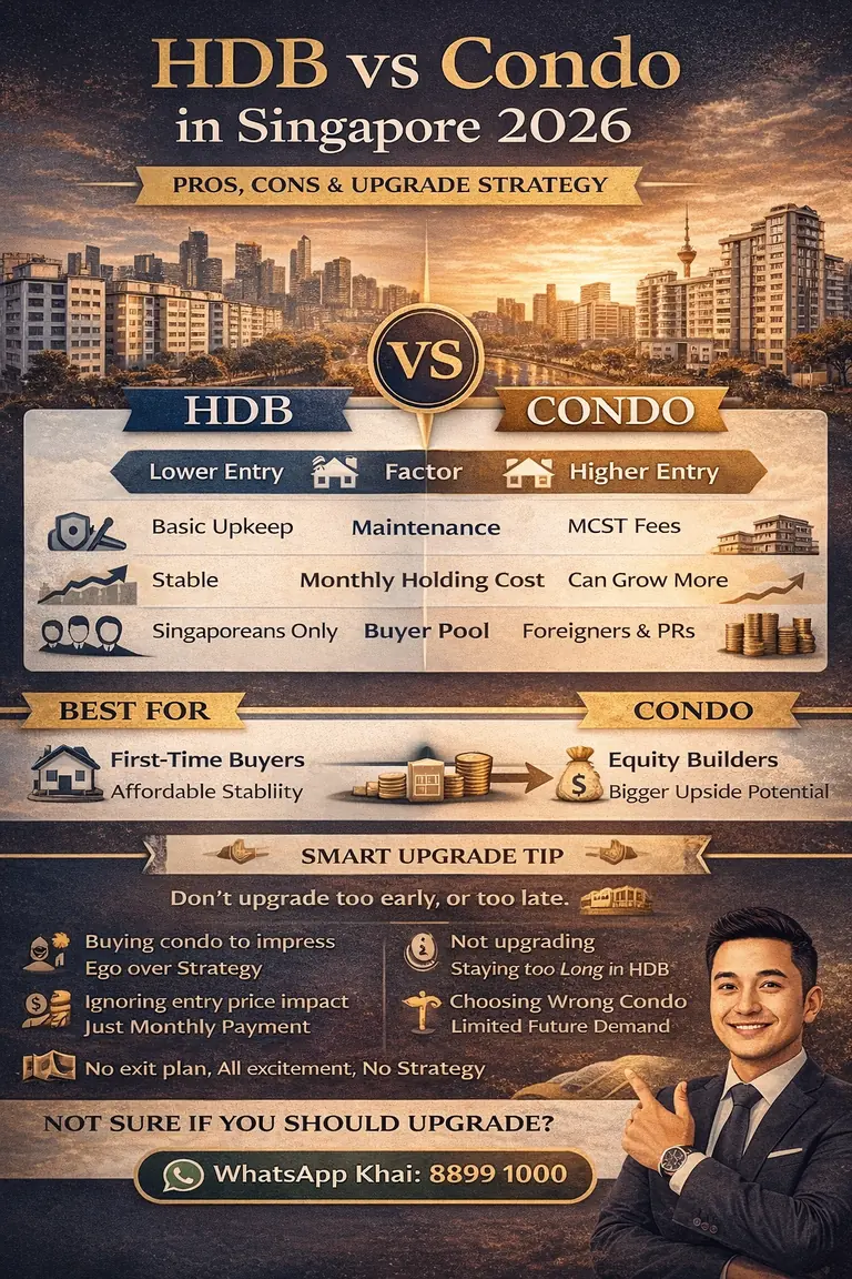 HDB vs Condo Singapore 2026 Singapore property guide cover
