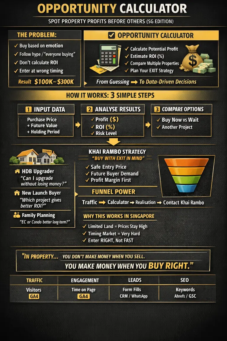 Singapore Property Opportunity Calculator Singapore property guide cover
